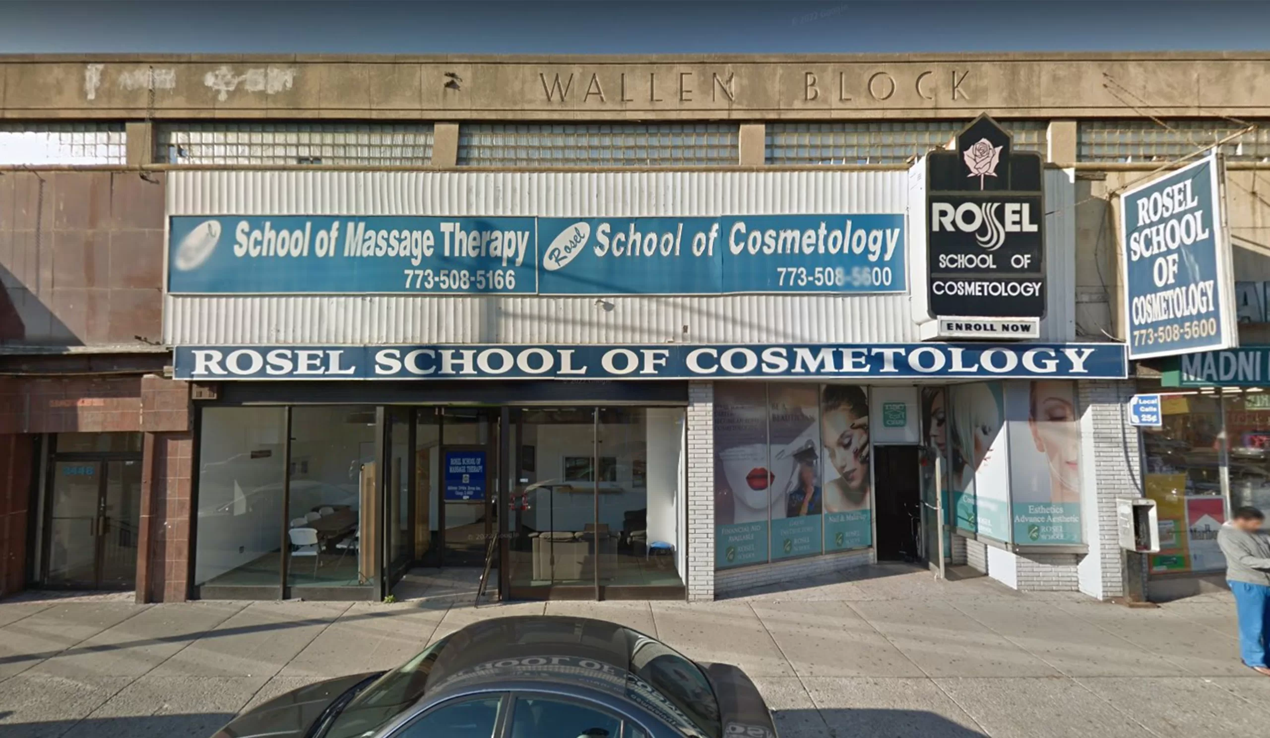 The old location of Rosel School of Cosmetology in Chicago